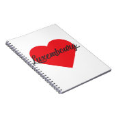 I Love Luxembourg Notitieboek (Rechterzijde)