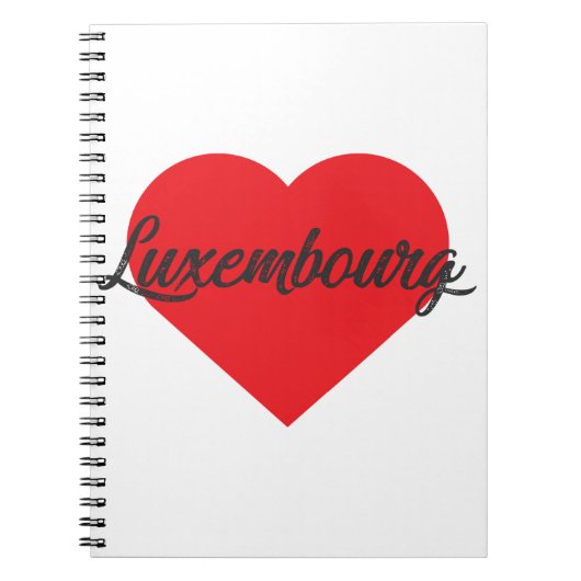 I Love Luxembourg Notitieboek (Voorkant)