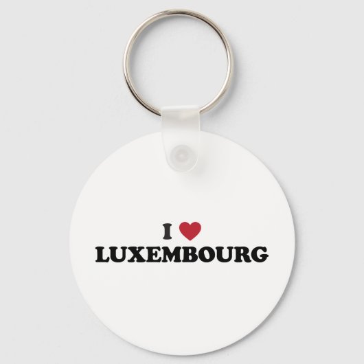 I Love Luxembourg Sleutelhanger (Voorkant)