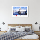 I Love Luzern - Wrapped Canvas Afdruk (Insitu (Slaapkamer))