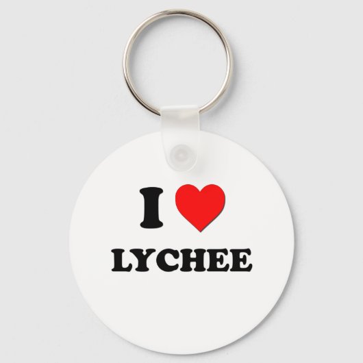 I Love Lychee (Food) Sleutelhanger (Voorkant)