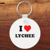 I Love Lychee (Food) Sleutelhanger (Voorkant)