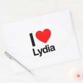 i love lydia ovale sticker (Envelop)