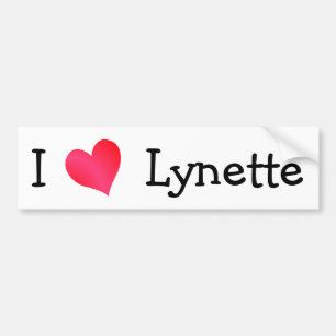 I Love Lynette Bumpersticker