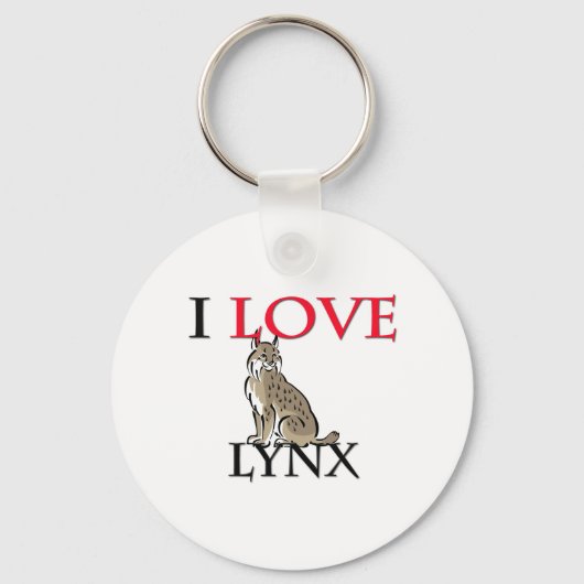 I Love Lynx Sleutelhanger (Voorkant)