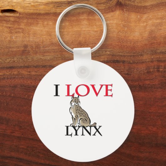 I Love Lynx Sleutelhanger (Voorkant)