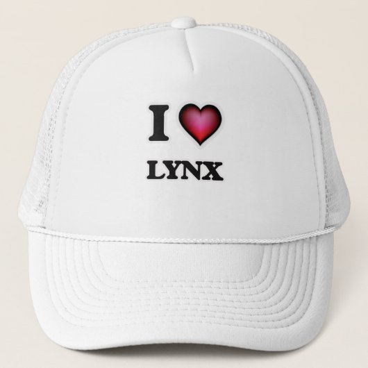 I Love Lynx Trucker Pet (Voorkant)