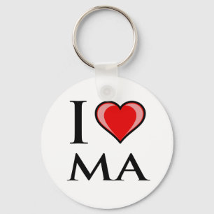 I Love MA - Massachusetts Sleutelhanger