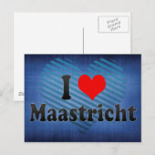 I Love Maastricht, Nederland Briefkaart (Voorkant / Achterkant)