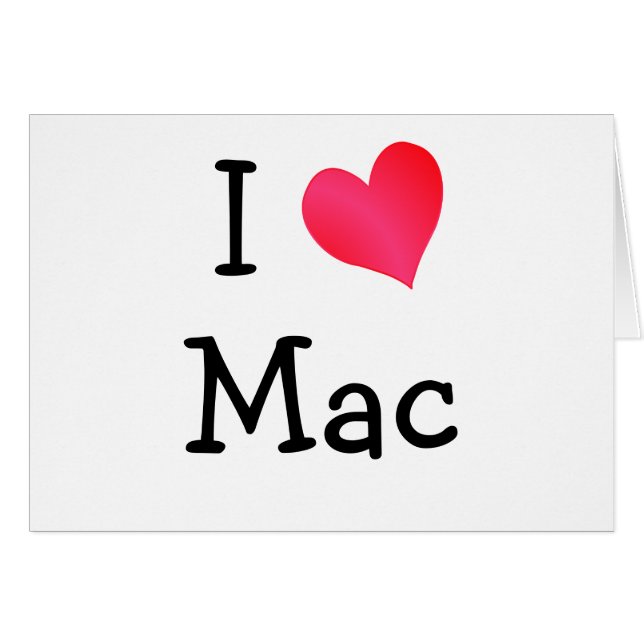 I Love Mac (Voorkant Horizontaal)