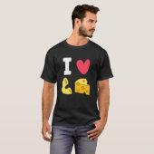 I Love Mac and Cheese Macaroni Cheese T-shirt (Voorkant volledig)