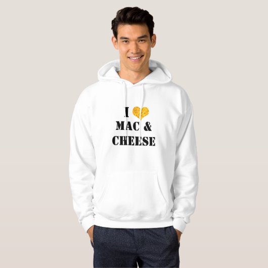 I Love Mac & Cheese Hoodie (Voorkant volledig)