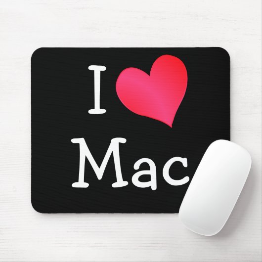 I Love Mac Muismat (Met muis)