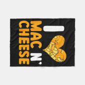 I Love Mac N' Cheese Funny Mac And Cheese Fleece Deken (Voorkant (Horizontaal))