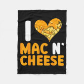 I Love Mac N' Cheese Funny Mac And Cheese  Fleece Deken (Voorkant)