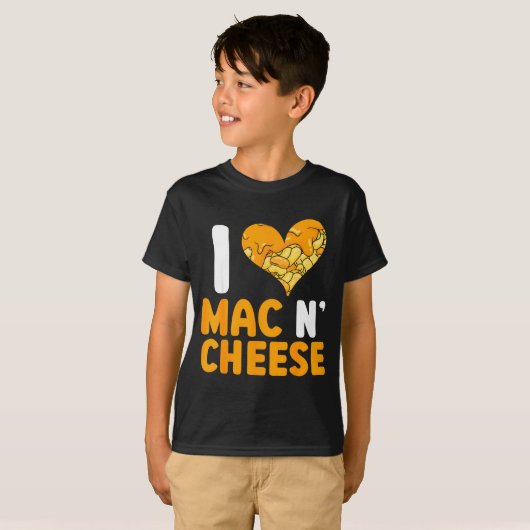I Love Mac N' Cheese Funny Mac And Cheese  T-shirt (Voorkant volledig)