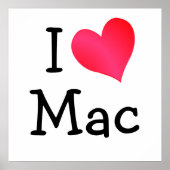 I Love Mac Poster (Voorkant)