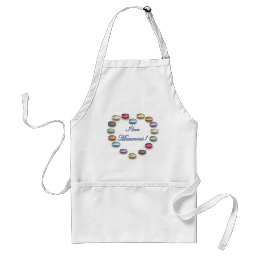 I Love Macaroons apron Standaard Schort (Voorkant)