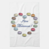 I Love Macaroons Towel Theedoek (Verticaal)