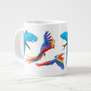 I Love Macaw Parrots Grote Koffiekop