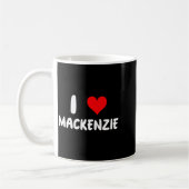 I Love Mackenzie - Heart - Name  Koffiemok (Links)
