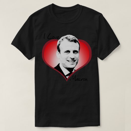 I Love Macron T-shirt (Design voorkant)