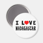 I Love Madagascar Magneet (Voorkant / Achterkant)