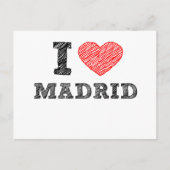 I Love Madrid Briefkaart (Voorkant)