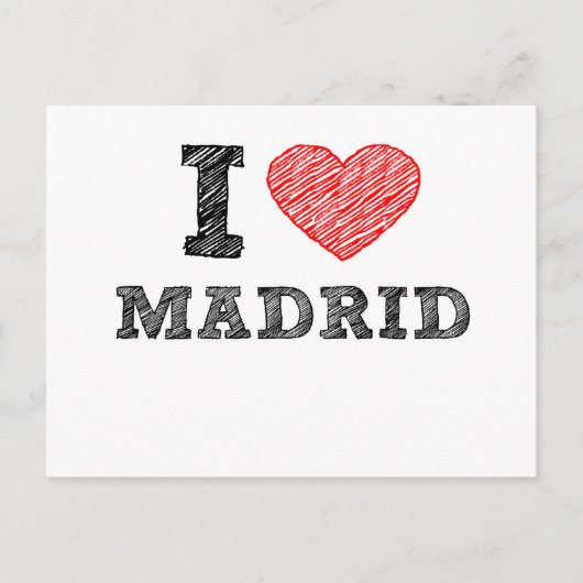 I Love Madrid Briefkaart (Voorkant)