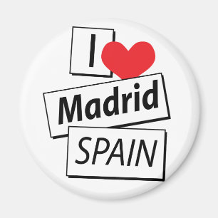 I Love Madrid Spain Magneet
