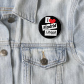 I Love Madrid Spain Ronde Button 5,7 Cm (In situ)