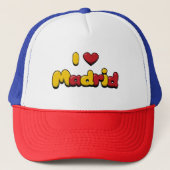 I Love Madrid Trucker Pet (Voorkant)