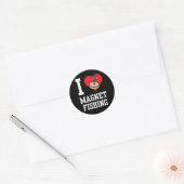 I Love Magnet Fishing Fisherman Magnets Fisher  Ronde Sticker (Envelop)