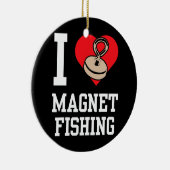 I Love Magnet Vissen Fisherman Magnets Fisher Keramisch Ornament (Rechts)