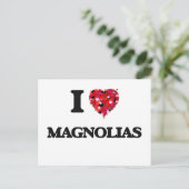 I Love Magnolias Briefkaart (Staand voorkant)