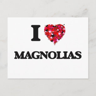 I Love Magnolias Briefkaart