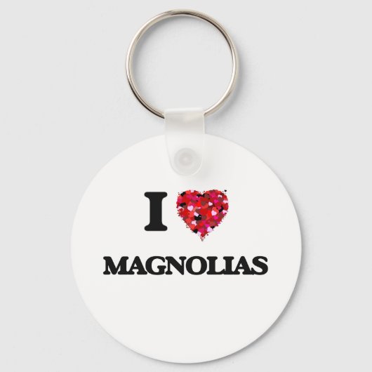 I Love Magnolias Sleutelhanger (Voorkant)