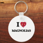 I Love Magnolias Sleutelhanger (Voorkant)