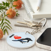 I Love Magpies Sleutelhanger (Voorkant Rechts)