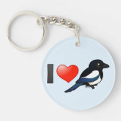 I Love Magpies Sleutelhanger (Voorkant)