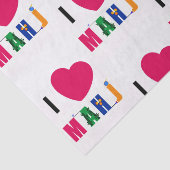 I Love Mahj Tissue Paper Tissuepapier (Detail)