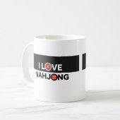 I Love Mahjong O Vervangen door MJ Flower Koffiemok (Voorkant links)