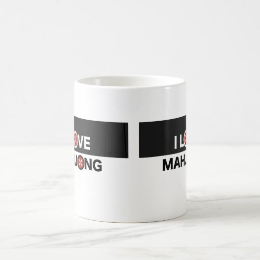 I Love Mahjong O Vervangen door MJ Flower Koffiemok (Center)