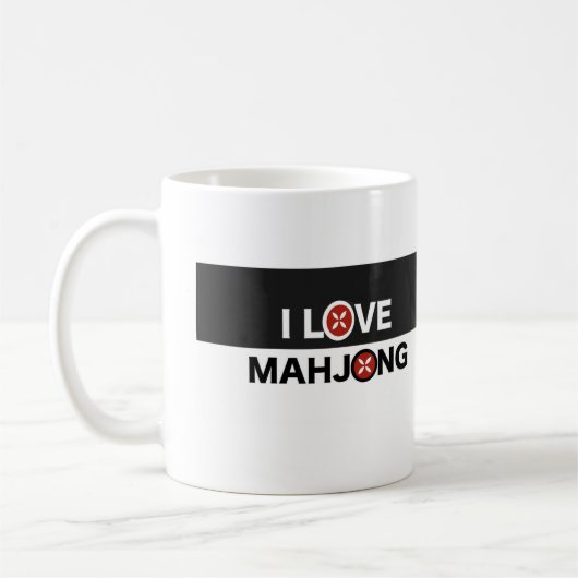 I Love Mahjong O Vervangen door MJ Flower Koffiemok (Links)