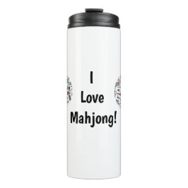 I Love Mahjong Thermal Tumbler Thermosbeker
