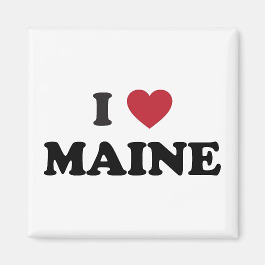 I Love Maine Magneet (Voorkant)