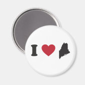 I Love Maine Magneet (Voorkant / Achterkant)