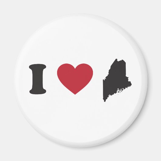 I Love Maine Magneet (Voorkant)