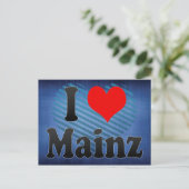 I Love Mainz, Duitsland Briefkaart (Staand voorkant)