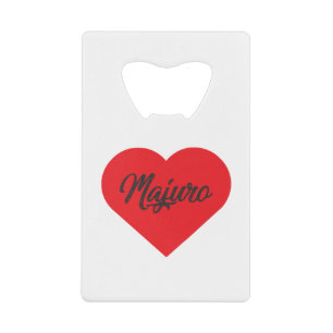 I Love Majuro Creditkaart Flessenopener